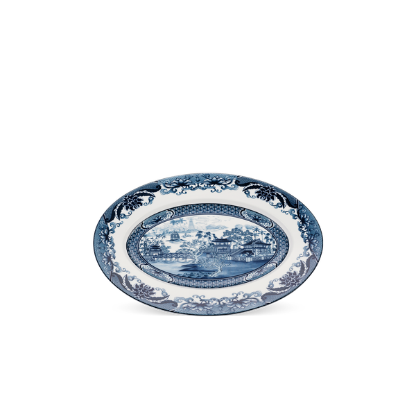 Dĩa oval 37 cm - Hoàng Cung - Hồn Việt