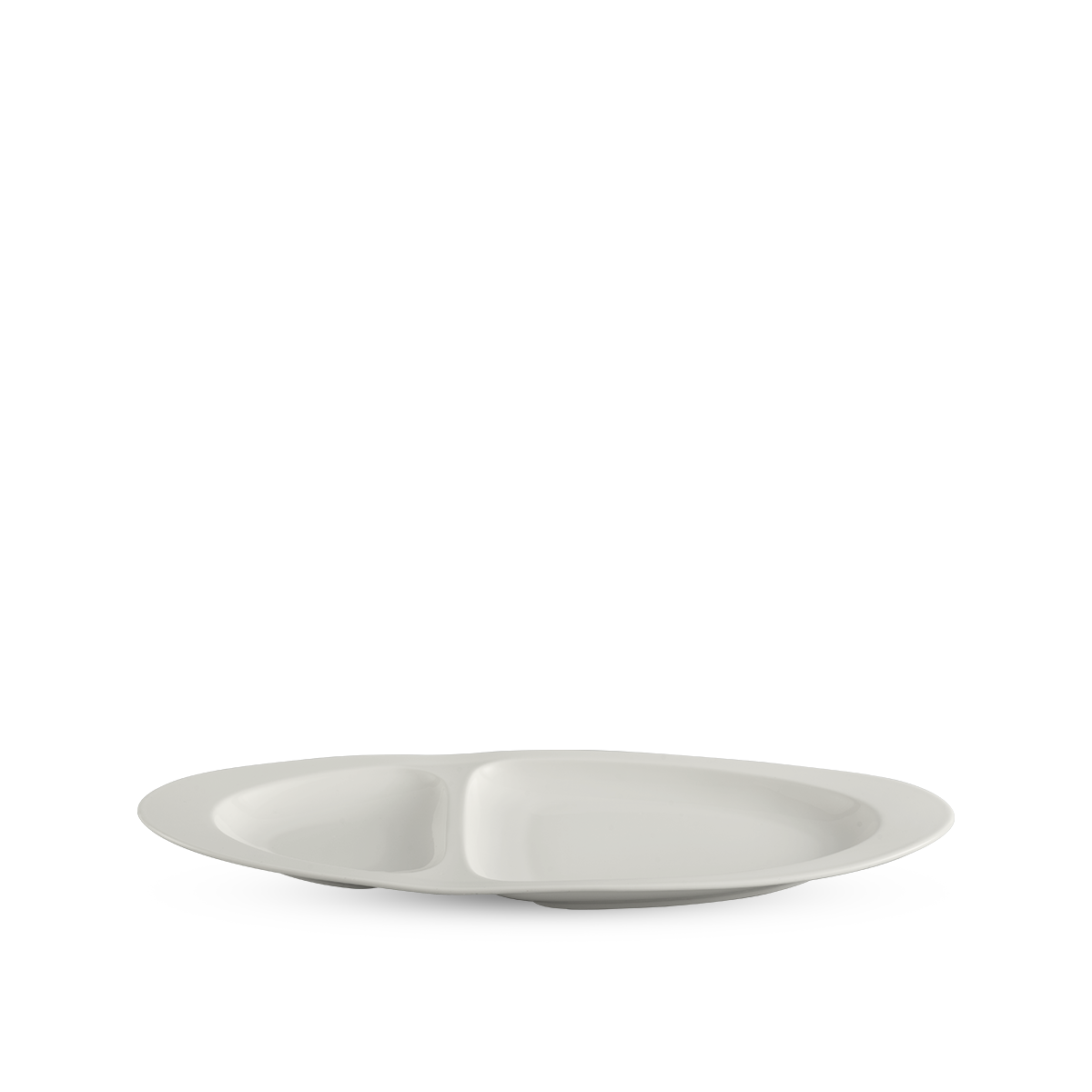 Dĩa oval hai ngăn 40 cm - Gourmet - Trắng Ngà