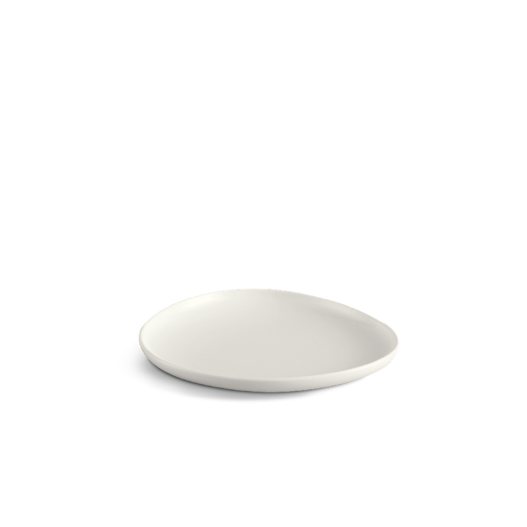 Dĩa tam giác tròn cạn 24 cm - Gourmet Lys - Trắng Ngà