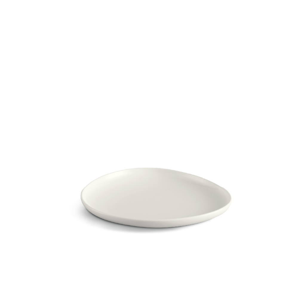 Dĩa tam giác tròn cạn 24 cm - Gourmet Lys - Trắng Ngà