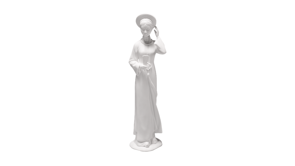 Cô Gái Trung 37 cm - Trắng