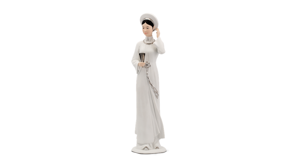 Cô Gái Trung 37 cm - Trang trí Bạch Kim