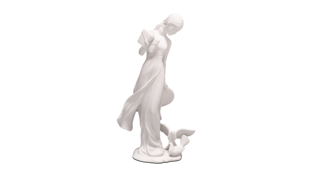 Nữ Sinh 33.5 cm - Trắng