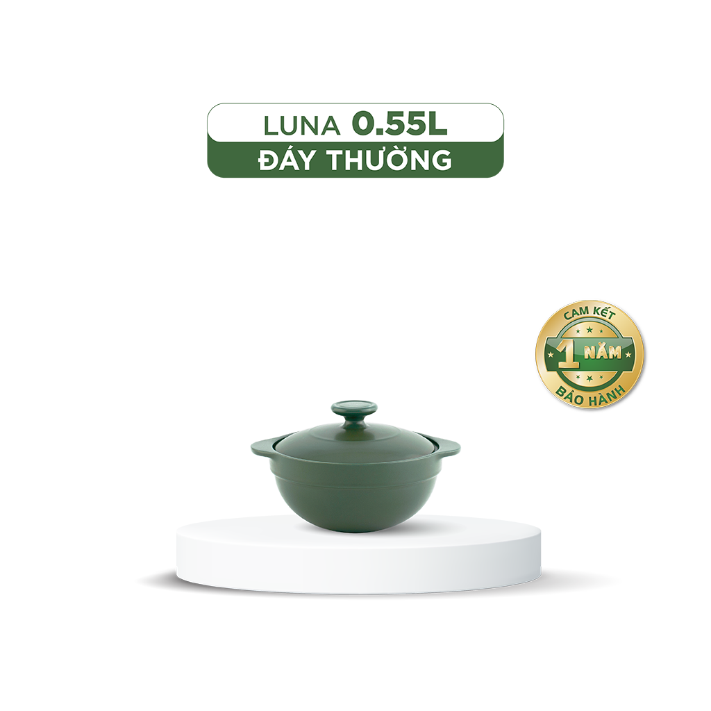 Nồi dưỡng sinh Luna (Nồi cạn) 0.55 L + nắp