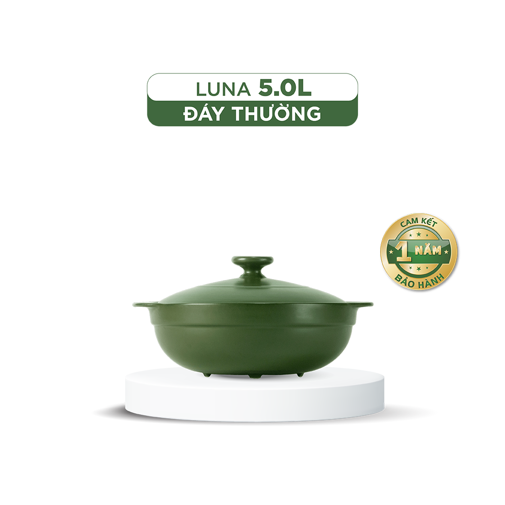 Nồi dưỡng sinh Luna (Nồi cạn) 5.0 L + nắp