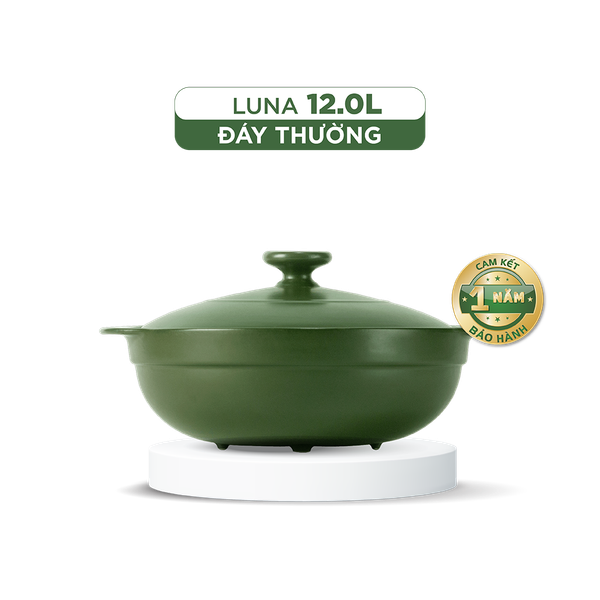 Chảo dưỡng sinh Luna (Chảo xào) 12 L + nắp