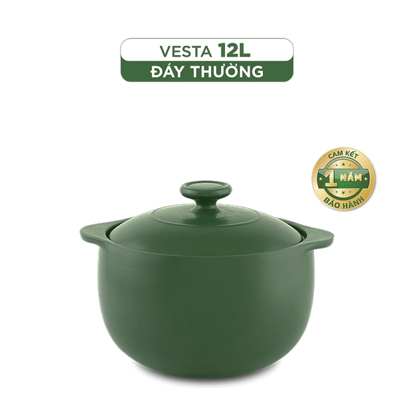 Nồi dưỡng sinh Vesta (Nồi tròn cao) 12 L + nắp