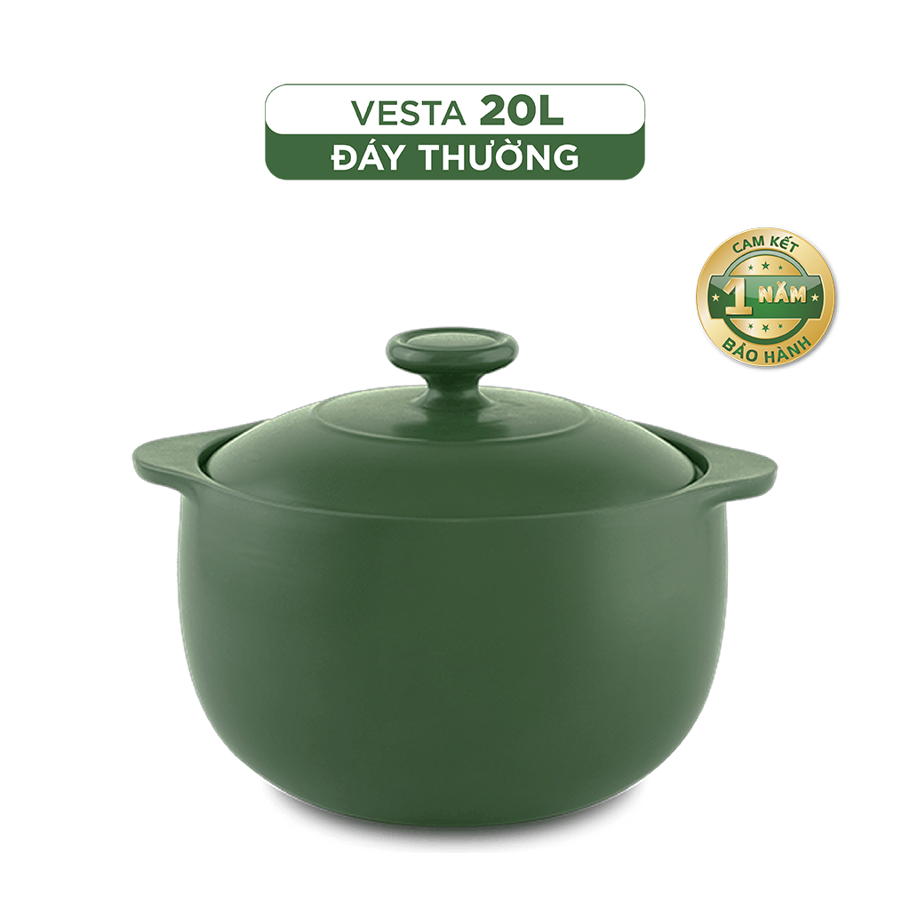 Nồi dưỡng sinh Vesta (Nồi tròn cao) 20 L + nắp