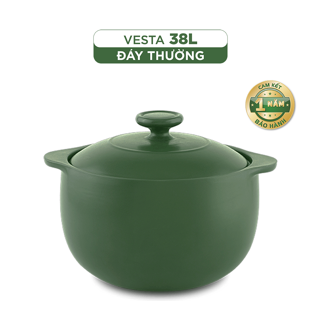 Nồi dưỡng sinh Vesta (Nồi tròn cao) 38 L + nắp