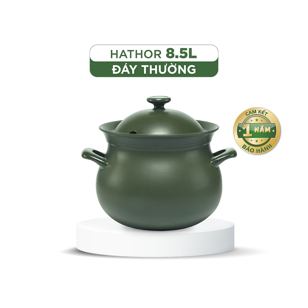 Nồi dưỡng sinh Hathor (Nồi thân bầu) 8.5 L + nắp có lỗ