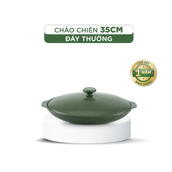 Chảo chiên dưỡng sinh 35 cm + nắp