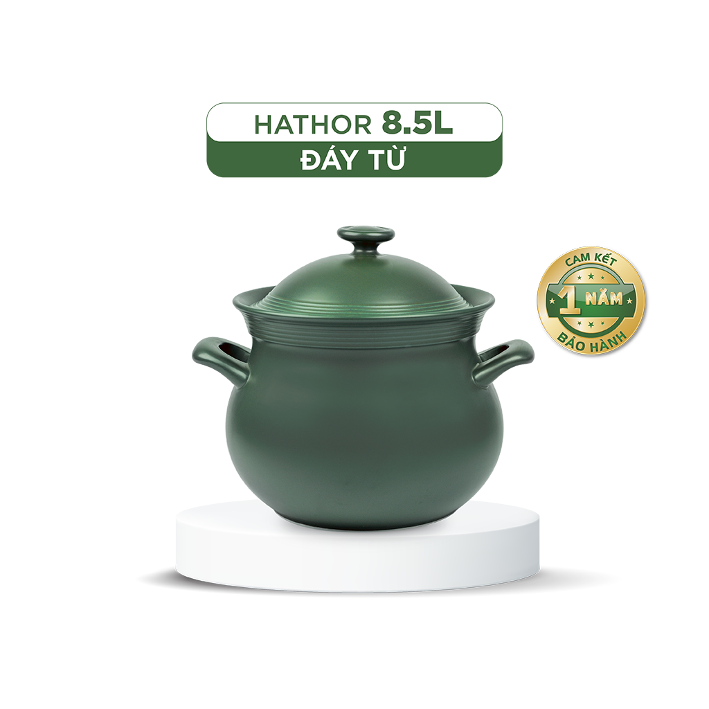 Nồi dưỡng sinh Hathor (Nồi thân bầu) 8.5 L + nắp (bếp từ)