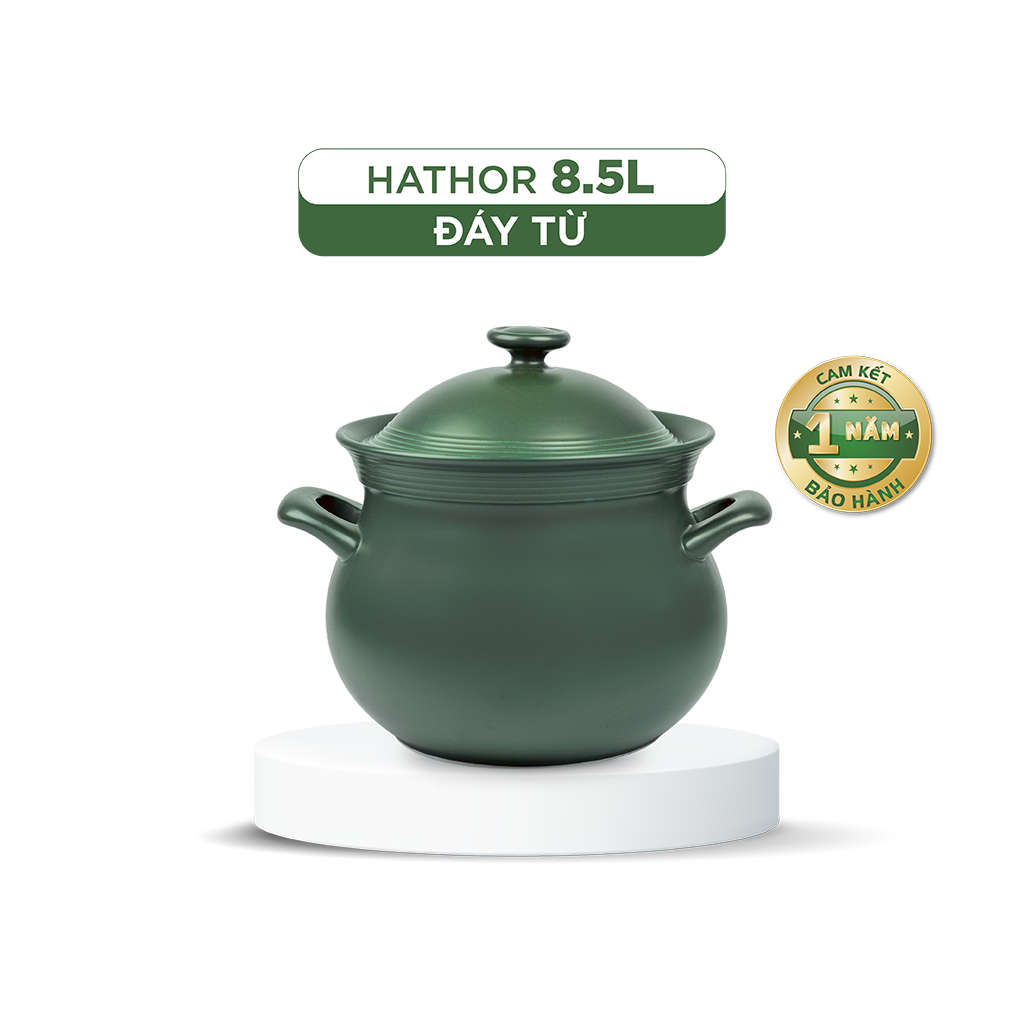 Nồi dưỡng sinh Hathor (Nồi thân bầu) 8.5 L + nắp (bếp từ)