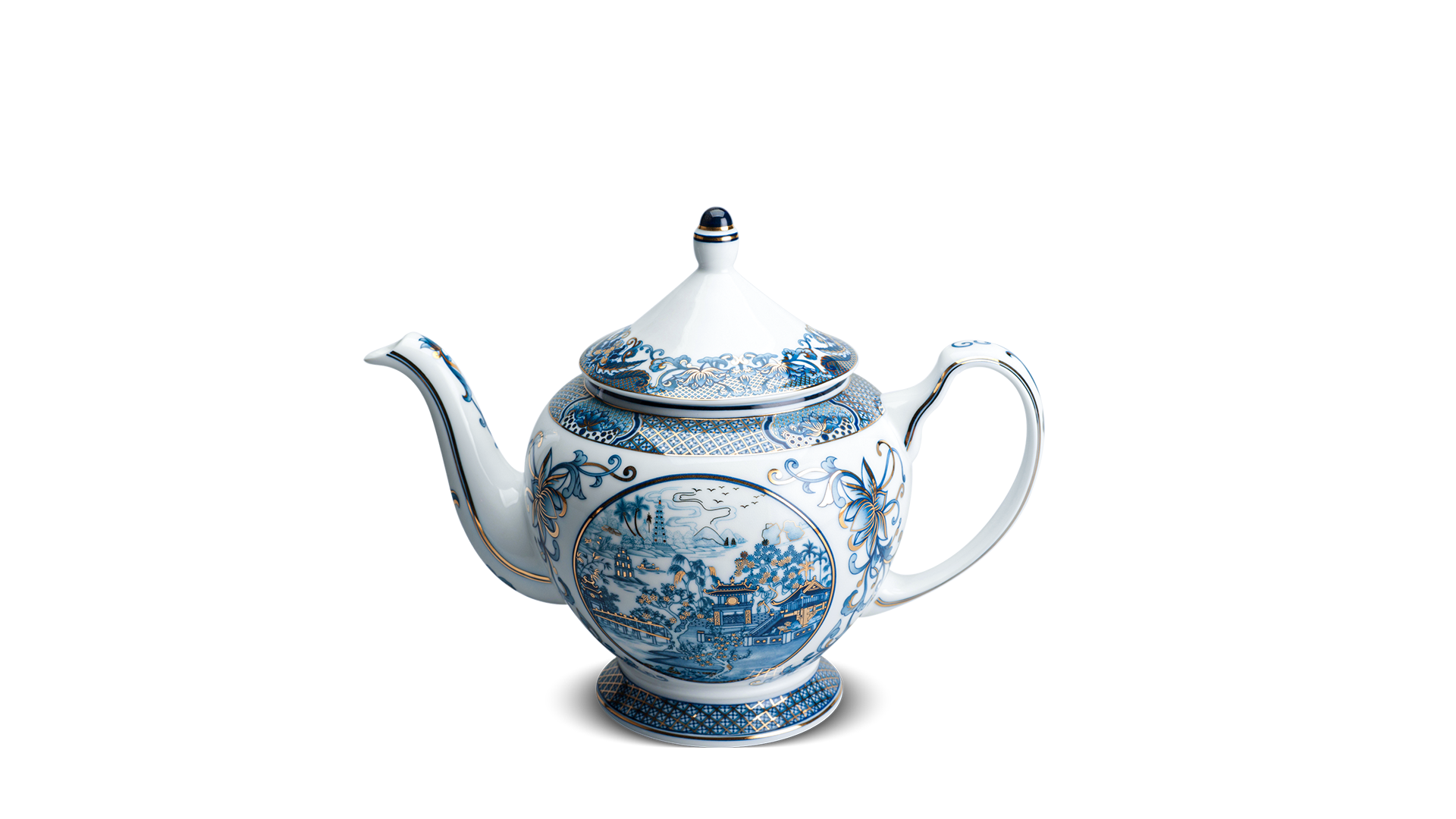 Bộ trà 1.3 L - Hoàng Cung - Hồn Việt Vàng