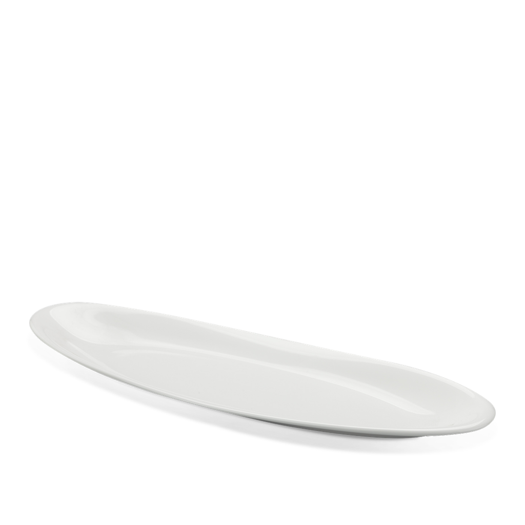 Khay oval cạn 47 x 14 cm - Misc Assortment Lys - Trắng Ngà