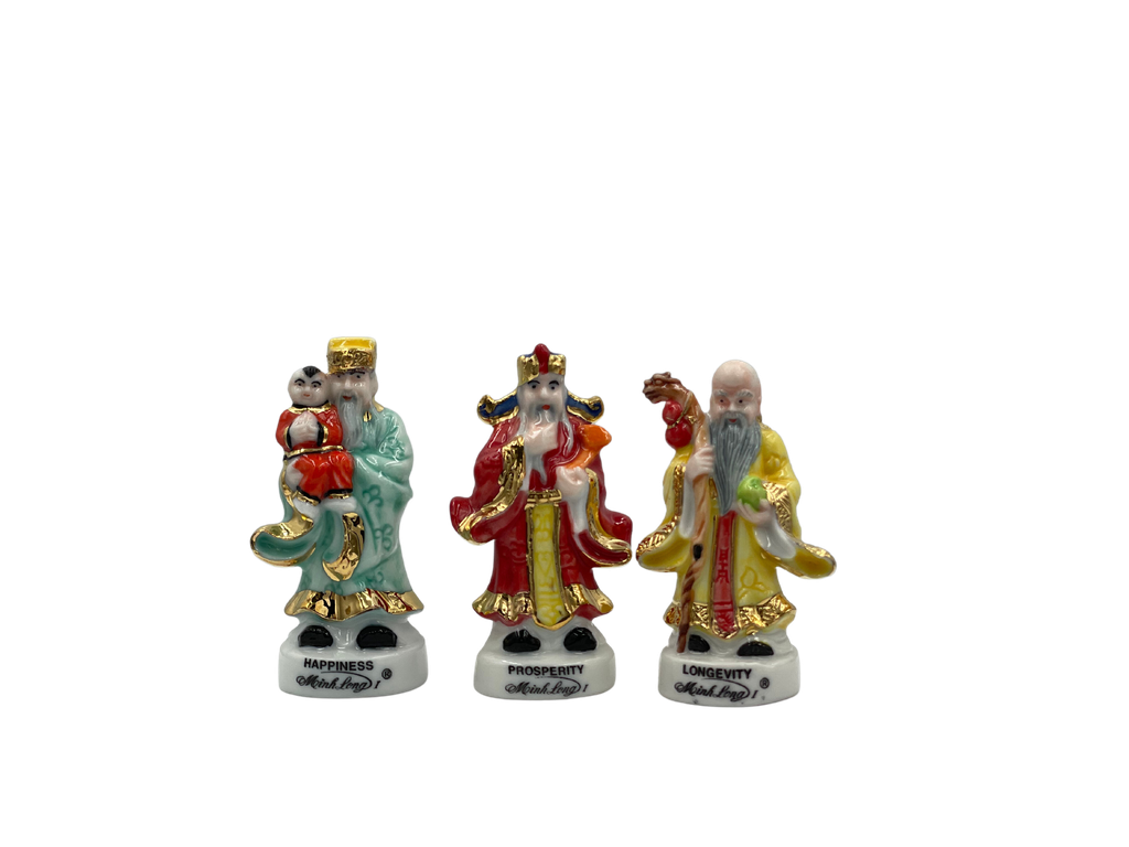 Bộ Phước Lộc Thọ 5cm (Vàng)