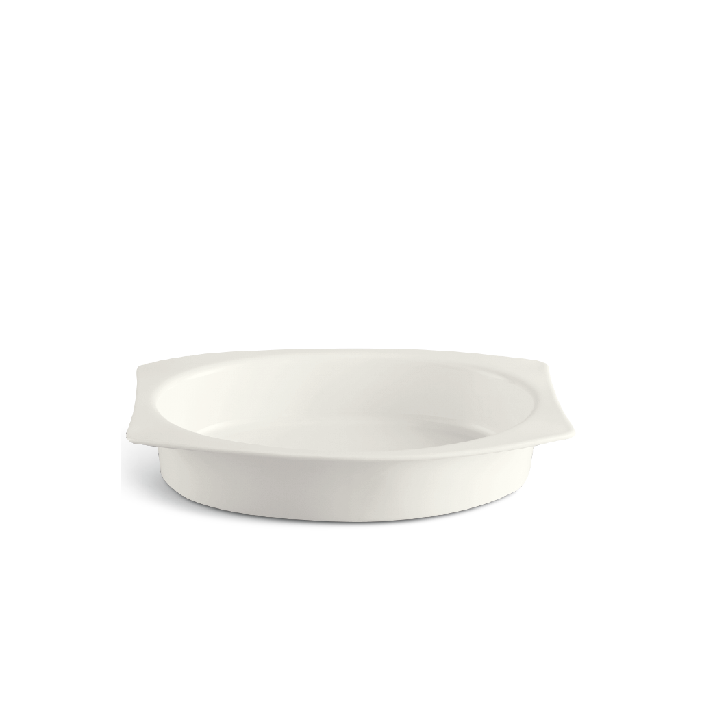 Tô chữ nhật oval lòng 27.5 x 19 cm - Gourmet Lys - Trắng Ngà