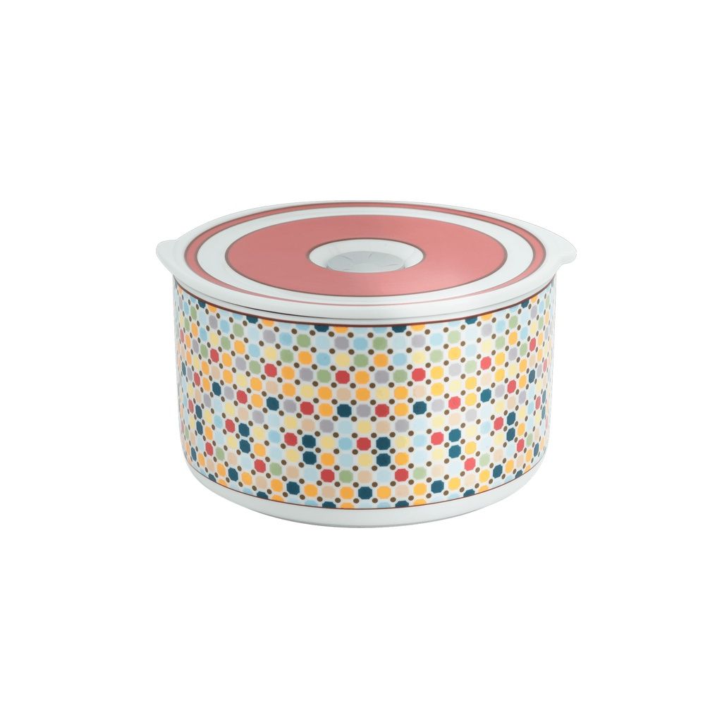 Hộp dưỡng sinh tròn đựng thực phẩm 11 cm + nắp (K) - Dưỡng Sinh - Mosaic