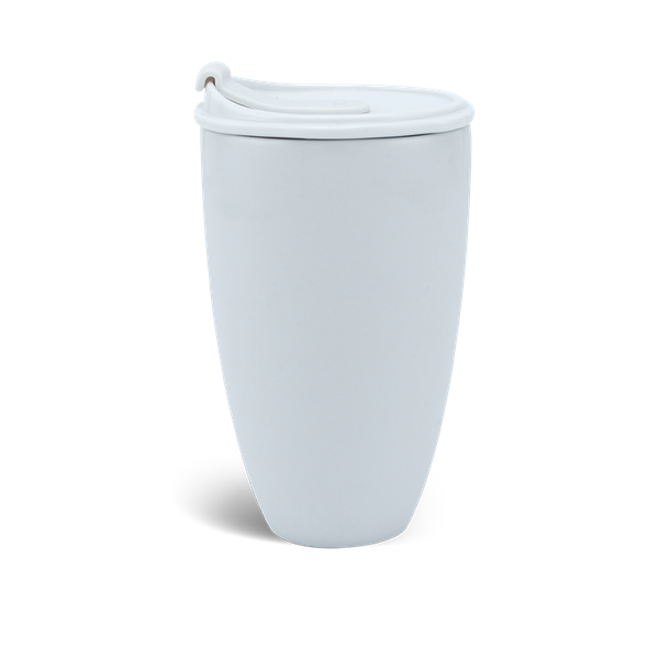 Ly sứ dưỡng sinh 0.48 L (K3) + nắp ống hút - Dưỡng Sinh - Trắng