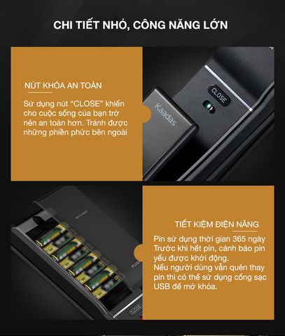 Khóa cửa thông minh Kaadas K9