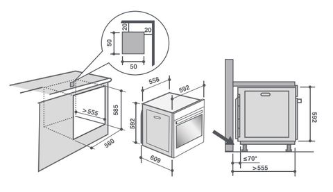 Lò nướng De Dietrich DOP7574G