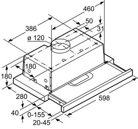 Máy Hút Mùi Bosch DFT63AC50 Âm Tủ