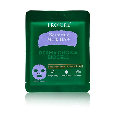  Mặt Nạ Dưỡng Ẩm Phục Hồi Restoring Mask HA+ Derma Choice By Lro’Cre 