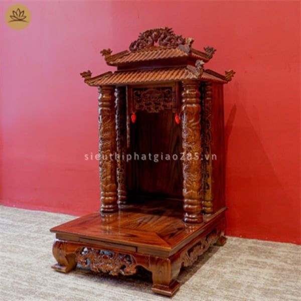 Ban thần tài gỗ Sồi mái Thái