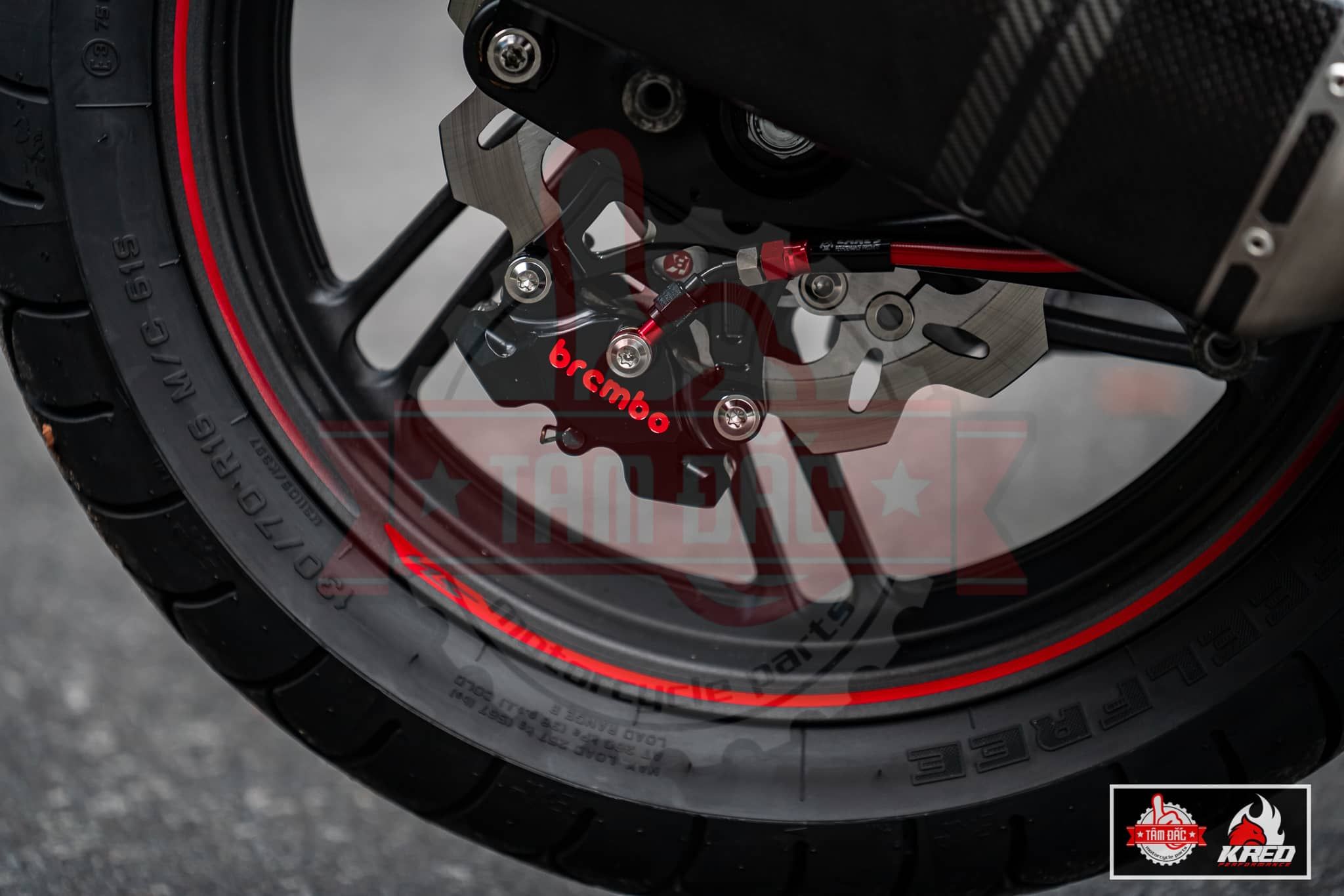 Heo Brembo Billet 2 Piston - Đen