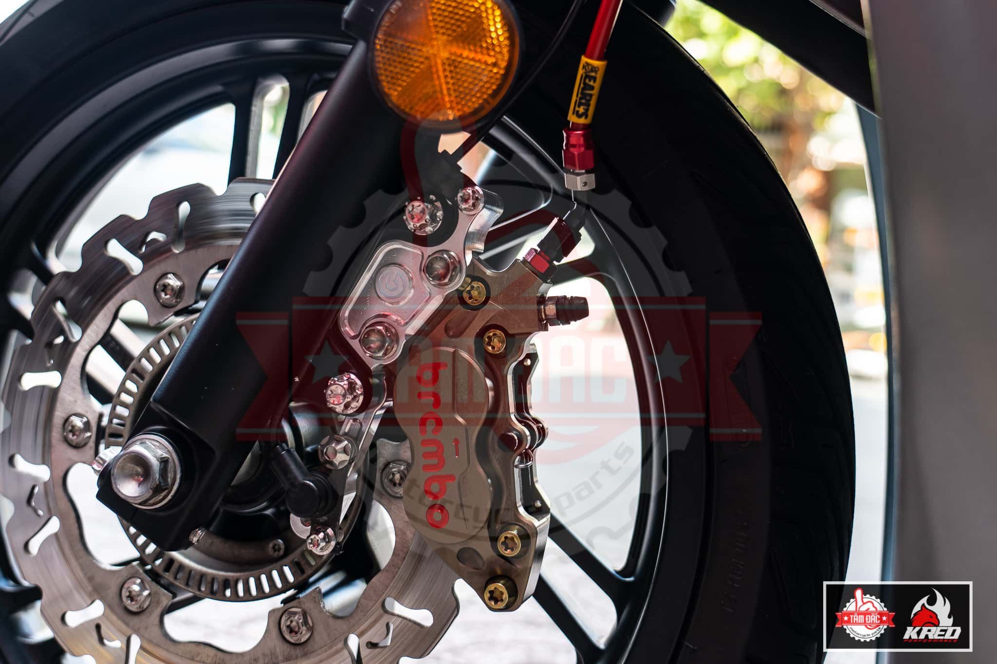  Heo Brembo Billet 4 Piston - Xi măng 