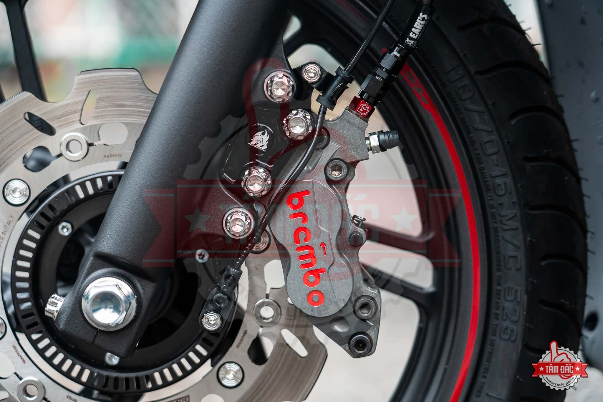  Heo Brembo Billet 4 Piston - Xi măng 