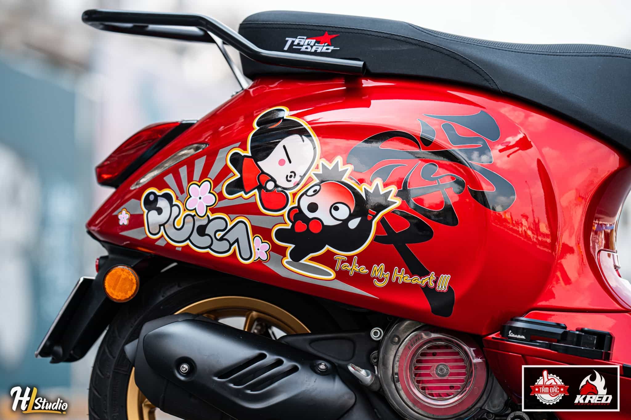 Sơn dàn áo xe Vespa
