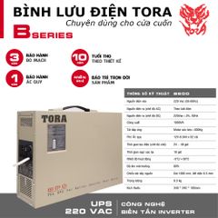 Bình lưu điện TORA B600 cho cửa cuốn tải Motor 600Kg