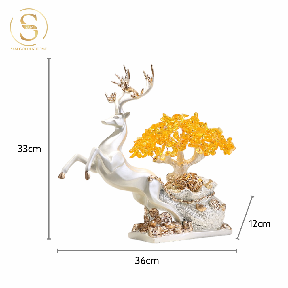 Tượng Nai Kê Rượu Canary Sang Trọng Cao Cấp