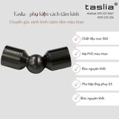 Chuyển góc đa hướng Cabin tắm màu titan Taslia C-405T