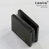 Kẹp kính tường 0 độ vát cạnh - Taslia F-531L1D màu đen