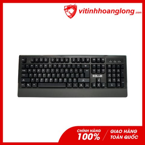  Bàn Phím Văn Phòng E-Blue Elated EKM046BK Pro Gaming (Đen) 