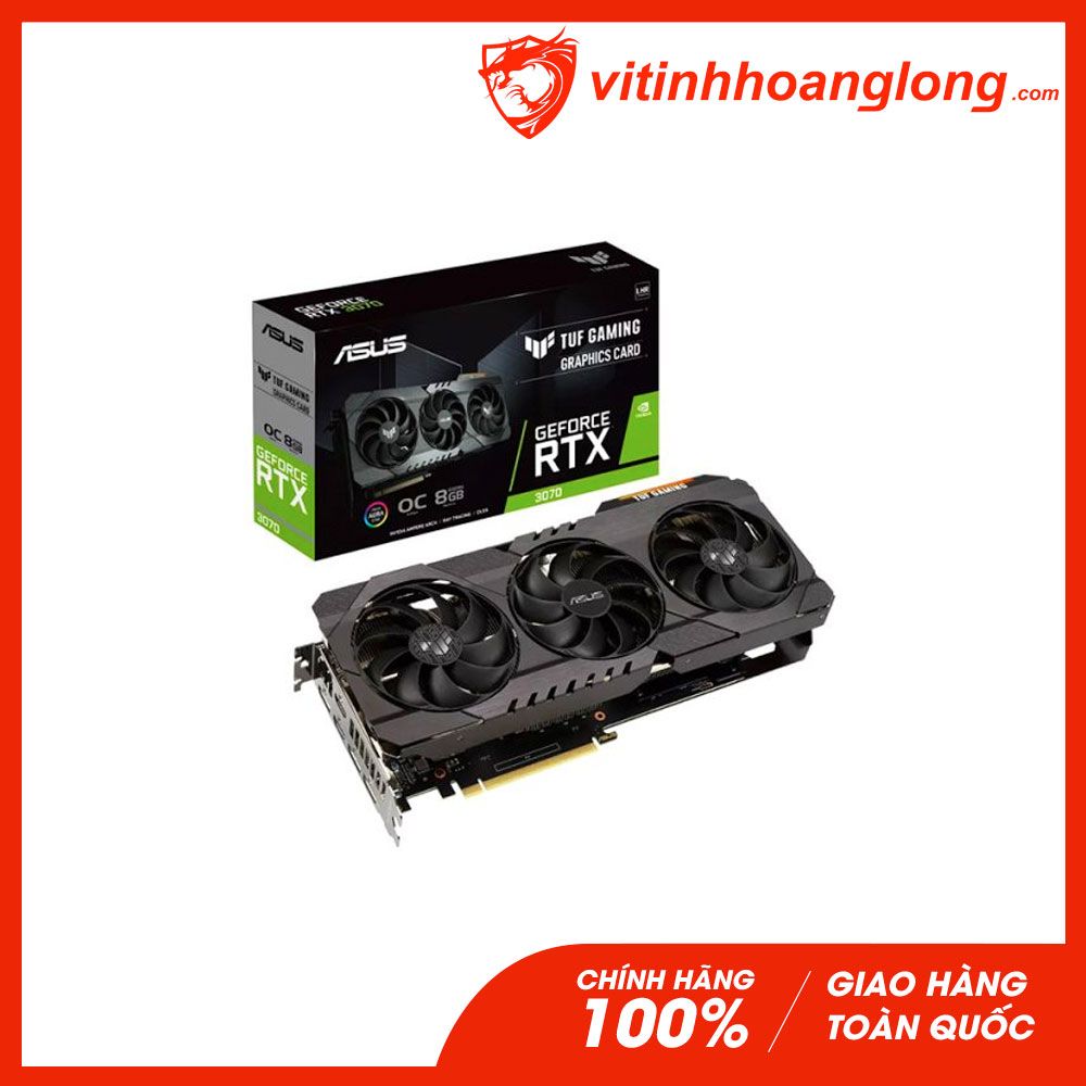 Card màn hình VGA Asus Geforce RTX 3070 Tuf Gaming OC 8GB V2 GDDR6X