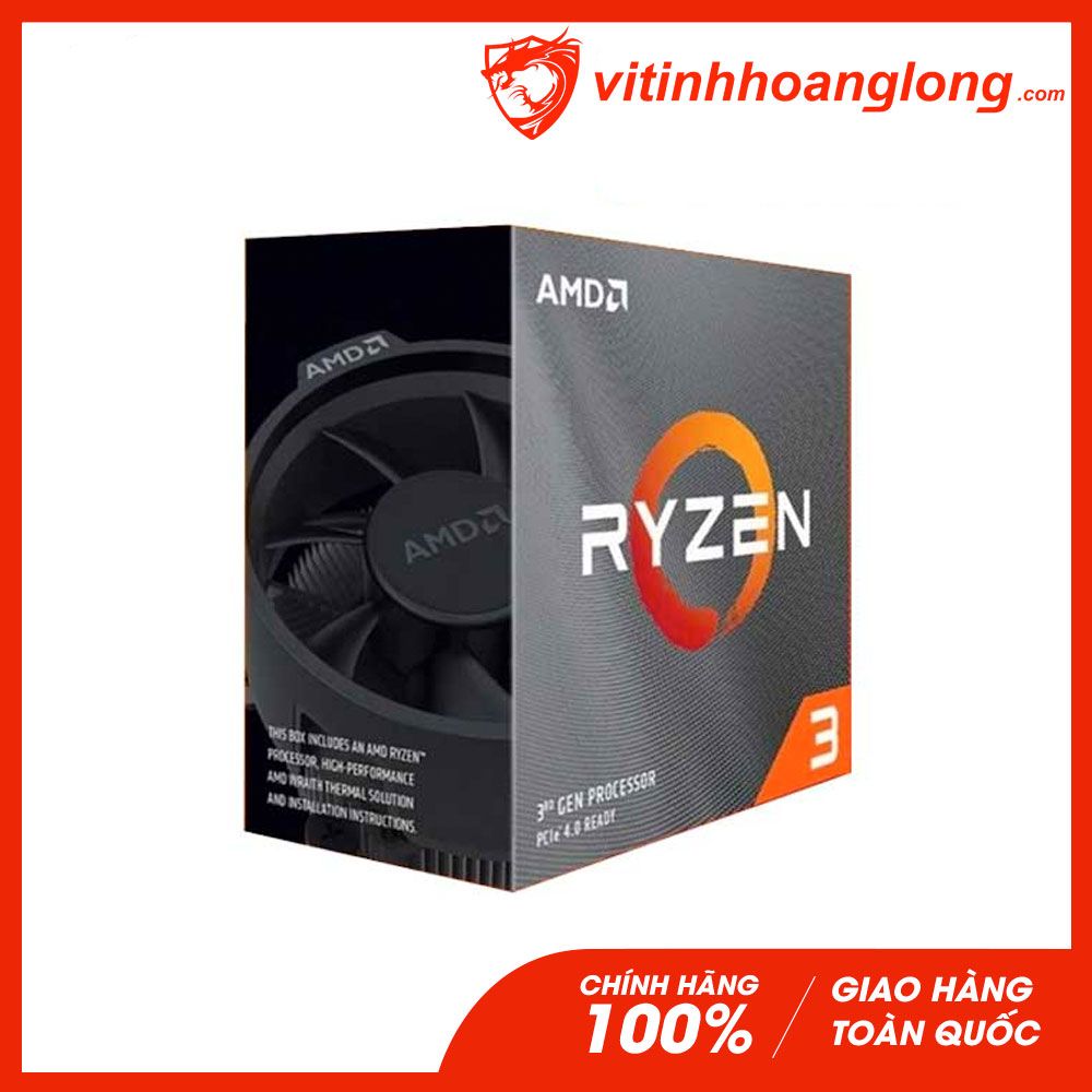 CPU AMD RYZEN 3 3300X (3.8GHz Up to 4.3GHz, AM4, 4 Cores 8 Threads)