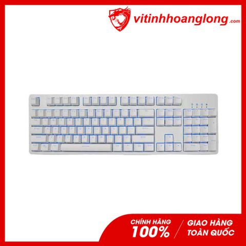  Bàn Phím Cơ E-Dra EK3104 White Blue Switch (Trắng) 