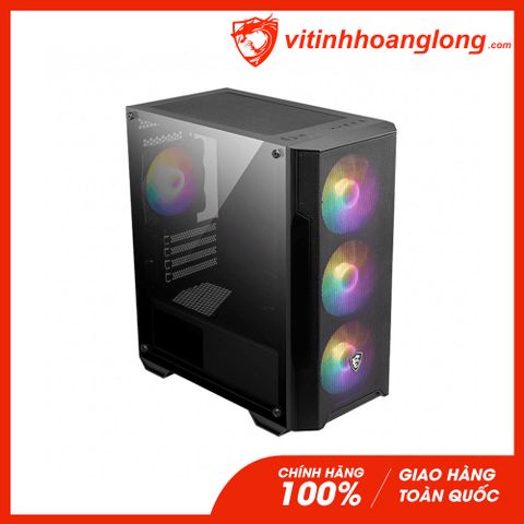  Vỏ Case máy tính Msi MAG FORGE M100A Đen (Tặng 4 Fan RGB) 