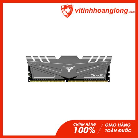  Ram PC DDR4 TeamGroup 8G Bus 3200 T-Force Dark Z Gaming (1x 8GB) (TLZGD48G3200HC16C01) (Xám) 