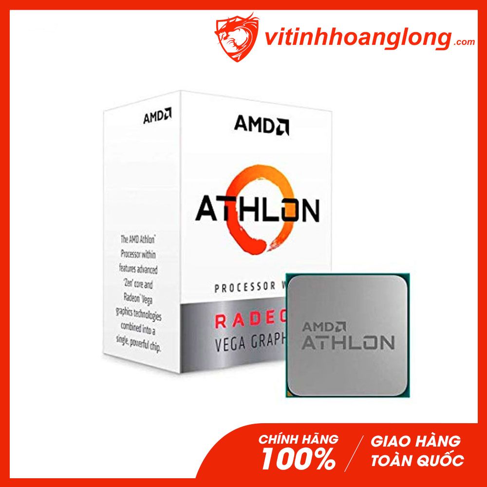 CPU AMD Athlon 220GE (3.4GHz, AM4, 2 Cores 4 Threads)