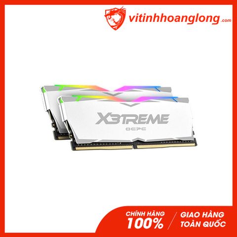  Ram PC DDR4 OCPC 16G/3000 X3TREME Aura X3 RGB White Edition (2x 8GB) MMX3A2K16GD430C16W (Trắng) 