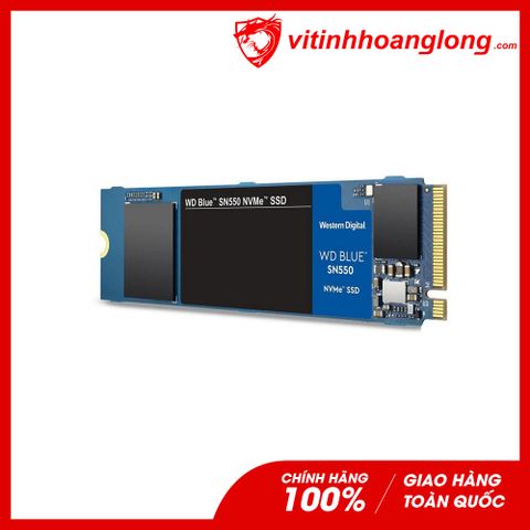  Ổ cứng SSD WD Western Digital Blue 1TB SN550 PCIe M.2 NVMe Gen3x4 (WDS100T2B0C) 