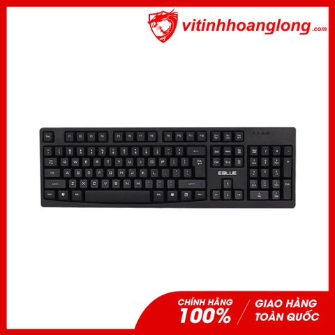  Bàn Phím Văn Phòng E-Blue EKM045BK Pro Chính Hãng (Đen) 