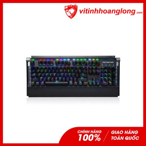  Bàn Phím cơ Motospeed K98 Rainbow Gaming Waterproof (Bạc Đen) 