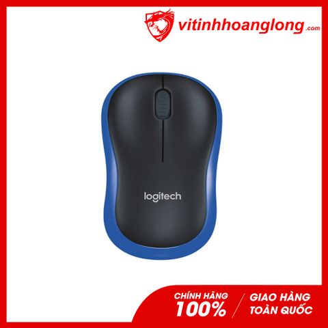  Chuột Văn phòng Wireless Logitech M185 Optical (xanh dương) 