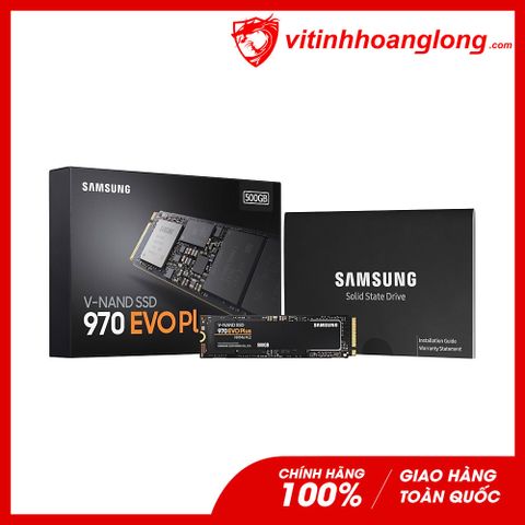  Ổ cứng SSD Samsung 500G 970 EVO Plus M.2 NVMe PCIe Gen3x4 (MZ-V7S500BW) 