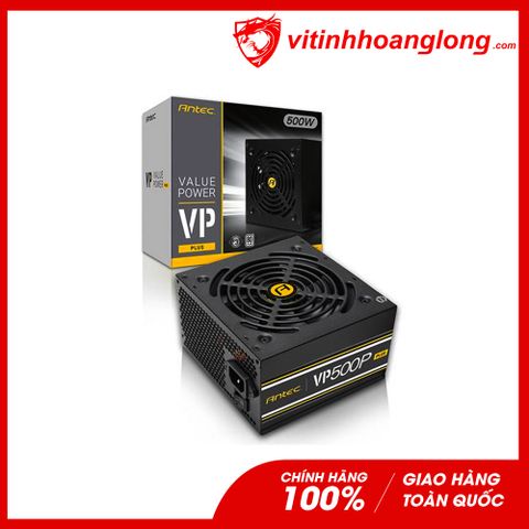  Nguồn máy tính Antec 500W VP500P Plus 80 Plus White + Dây Nguồn 